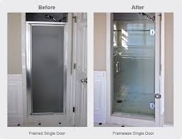 First Step To Loving Our Tiny Master Bath Bath Shower Doors Shower Doors Shower Remodel