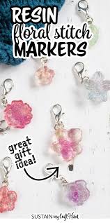 Crochet and knitwear designer marly bird offers her vast knowledge about crochet and knitting on the marly bird youtube channel. How To Make Pretty Diy Stitch Markers With Resin Sustain My Craft Habit