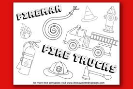 Trucks are as unique in personality as anyone you can name. Fire Truck Coloring Pages Life Is Sweeter By Design
