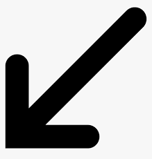 Apart from the depiction of arrow symbols just with plain lines, there are quite a few numbers of decorative arrow emojis in the unicode world. Arrow Down Left Icon Arrow Vector Png Transparent Png Transparent Png Image Pngitem