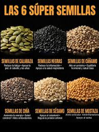 Las 6 súper semillas para aliviar articulaciones, reducir inflamación y  apoyar la salud respiratoria de forma natural. Estas semillas son ricas en  antioxidantes, proteínas, omega-3 y minerales esenciales que fortalecen el  sistema