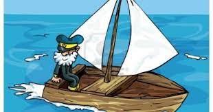 Cartoon Of Man Sailing In A Small Boat He Has A Beard And A Boat Cartoon Ship Cartoon Cartoon