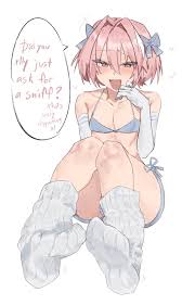 Astolfo's mischievous grin- a charming hentai meme from JoyReactor