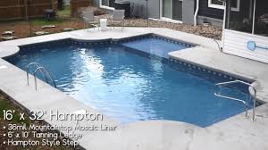 The pool, which has two slides, is 36 by 14 metres (118 ft × 46 ft). Hampton In Ground Pool Kits Pool Warehouse Backyard Dream Makers