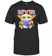 Machine wash, tumble dry low. Star Wars Baby Yoda Mask Hug New York Rangers T Shirt Eternalshirt Store