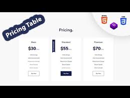 Awesome Pricing Table Section With Html Css Bootstrap 4 Web Design Youtube In 2020 Web Design Pricing Table Html Css