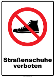 Dabei müssen die verbotszeichen der arbeitsstättenrichtlinie asr a1.3 und der iso. Verbotsschild Strassenschuhe Verboten Pdf Vorlage Zum Ausdrucken