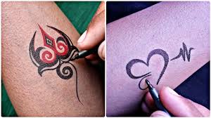 Men marked their arms and hands with initials of themselves and loved ones, significant dates, symbols of the seafaring life, liberty poles, crucifixes, and other symbols. How To Make A Simple Mahadev Tattoo Easily By Tattoo Art By Kk