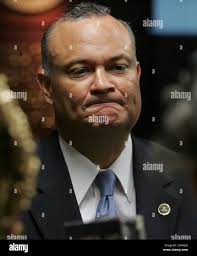 Luis Fraticelli, the top FBI special agent in Puerto Rico, speaks with  reporters after a news conference announcing that Puerto Rican Gov. Anibal  Acevedo Vila was charged Thursday with 19 counts in