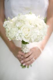 Classic White Hydrangea White Rose Wedding Bouquet White Rose Wedding Bouquet White Wedding Flowers White Roses Wedding