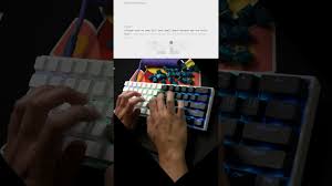 Koi61 w/ Prince Switches / Doubleshot Black &White Keycaps (Panda) - YouTube