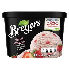 All the fun of ben & jerry's, minus the dairy! Natural Strawberry Ice Cream Breyers