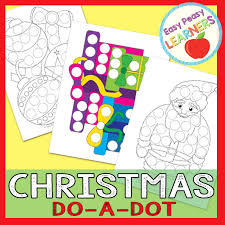 Full access to coloring pages will require just a couple of minutes of your time. Free Christmas Do A Dot Printables Easy Peasy Learners