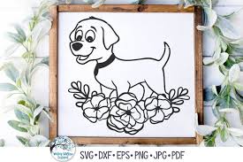Download Floral Dog Svg