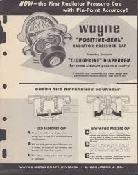 Wayne Positive Seal Radiator Pressure Cap Catalog App