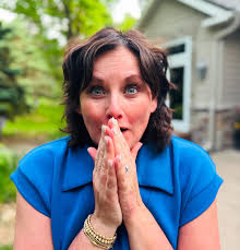 This is my “NERVOUS — EXCITED — SCARED — all-of-the-above” face! 😬  Something BIG is happening tomorrow… and we can't wait to share it with  you! Let's just say it involves lights,