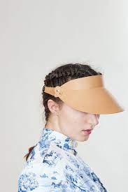 Leather Visor In Desert Brown Visor Hairstyles Hat Hairstyles Visor
