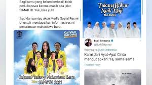 The meeting discussed on three main agendas related to carbon, mangrove program. Topik Berita Viral Poster Universitas Indonesia Sambut Maba Viral Disebut Mirip Dengan Sinetron Tukang Bubur Naik Haji Tribun Sumsel