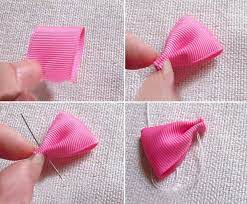 How To Make Baby Ribbon Hair Ties How To Make A Ribbon Hair Bow Sewing On Cut Out Keep