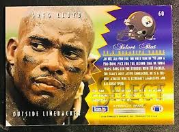 Pittsburgh Steelers GREG LLOYD auto autograph signed 1993 Select Fort  Valley St