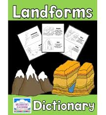 You are viewing some landforms sketch templates click on a template to sketch over it and color it in and share with your family and friends. Free Landforms Dictionary Or Coloring Book By Miss Martin Tpt