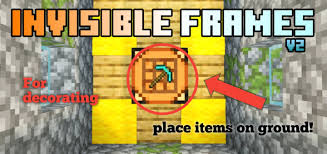 Maybe you would like to learn more about one of these? Invisible Frames Place Items On The Ground Minecraft Pe Texture Packs