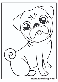 All colors are permissible so get out those crayons and let your imagination loose. Pug Coloring Pages Updated 2021