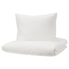 fargmara dekbedovertrek met 1 sloop wit 140x200 60x70 cm ikea in 2020 dekbedovertrek ikea wit