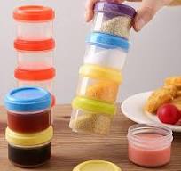 4Pcs Mini Clear Plastic Jars with Leakproof Lids, Reusable ...