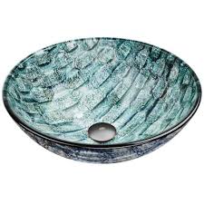 blue vessel sinks bathroom sinks