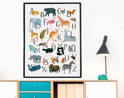 Press a key to reach letters faster. Jungle Animals Abc Etsy
