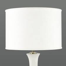 White / cream 20.5 ceramic table lamp w/ faceted base & linen shade (set of 2) (set of 2) by george oliver. Couture Drum Lamp Shade Ballard Designs