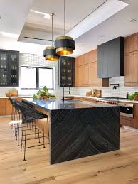 Black and wood themed kitchen. Black And Gold Kitchen Ideas Photos Houzz