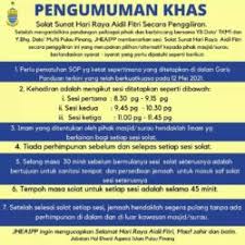 Apakah waktu solat hari ini pulau pinang? 3 Sesi Solat Sunat Aidilfitri Di Pulau Pinang Esok Utusan Digital