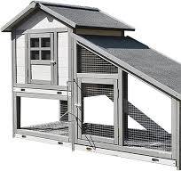 Amazon.com: Gallinero para exteriores, casa de madera de 55 ...