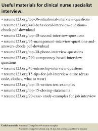8 clinical nurse specialist resume samples