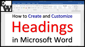Sample of level 2 heading in apa. How To Create And Customize Headings In Microsoft Word