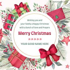The 250 warmest merry christmas wishes and cute cards with season's greetings. Make Personal Merry Christmas Wishes Cards Online Free