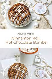 Cinnamon Roll Hot Chocolate Bomb Tutorial Chocolate Bomb Diy Hot Chocolate Hot Chocolate Gifts