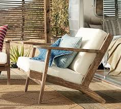 Raylan Fsc Teak Outdoor Lounge Chair Pottery Barn Lounge Chair Outdoor Teak Lounge Chair Outdoor Furniture Fabric