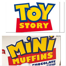 What is the toy story movie logo font? The Mini Muffins Font Looks Awfully Like The Toy Story Font Mildlyinteresting