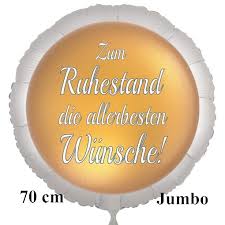 Wir begleiten sie bei sämtlichen abklärungen für ihre finanzielle vorsorge und ihren versicherungsschutz nach der. Folienballon Endlich Rentner Blauer Luftballon Aus Folie Mit Helium Ballongas