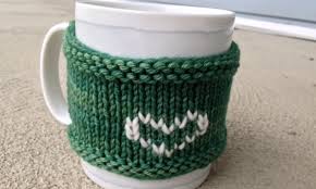 Crochet cozy pattern for coffee, mug, cup, jar. How To Knit A Mug Cozy Easy To Follow Tutorial