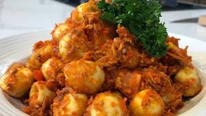 Resep telur puyuh kuah santan kuning merupakan hidangan nikmat dengan kuah santan, yang bikin nafsu makan bertambah. 3 Resep Telur Puyuh Pedas Mantap