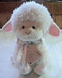 Aurora Baby Plush Lamb Blessings Collection Musical Toy Plays Jesus Loves Me Nwt Plush Lamb Baby Plush Musical Toys