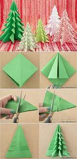 Weihnachtsbaume Aus Papier In Der Orig Weihnachten Easy Christmas Diy Christmas Crafts Diy Christmas Crafts