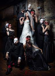A wide variety of masquerade wedding dress options are available to you, such as feature, fabric type, and technics. 55 Creative Wedding Entourage Photo Ideas Masquerade Wedding Dark Wedding Wedding Entourage