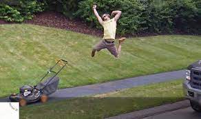 When you have eliminated the javascript , whatever remains must be an empty page. Google Maps Street View Funny Capture Shows Man Celebrating As He Uses A Lawn Mower Travel News Travel Express Co Uk