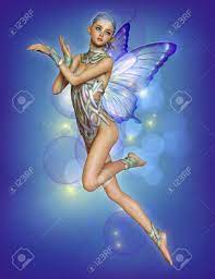 Great gift for fairies, fairy tales and magic lovers and many more! 3d Computer Graphics Of A Hovering Fairy With Braided Blue Hair Stock Photo Picture And Royalty Free Image Image 35428591