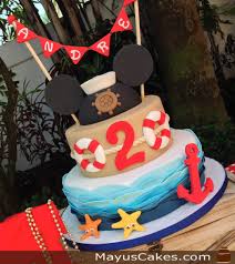 Bizcocho De Mickey Mouse Nautical Mickey Mouse Cake Fiesta De Mickey Cumpleanos De Mickey Mouse Mickey Marinero